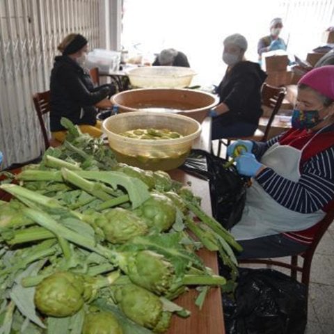 Артишок в миске